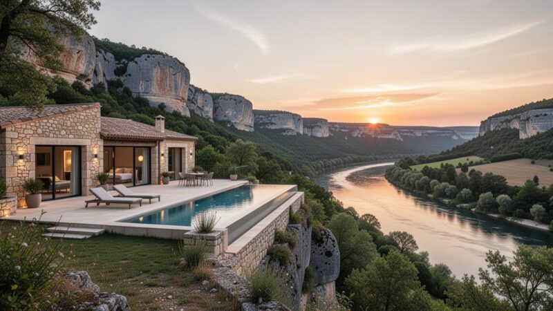 Découvrez les hébergements de luxe en Ardèche à proximité de Ruoms