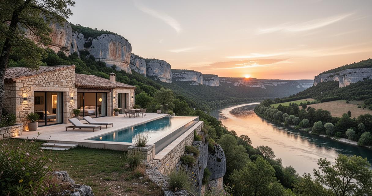 Découvrez les hébergements de luxe en Ardèche à proximité de Ruoms
